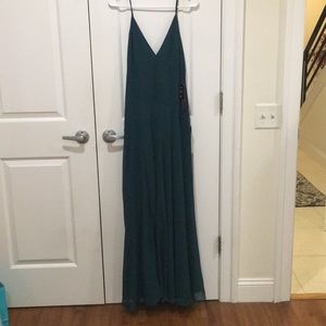 Forrest Green Lulu’s maxi dress with slit